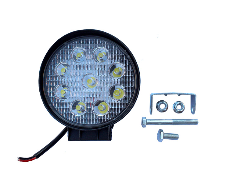 Фара п/т 09LED 12-30V 27W-R 25mm круглая (ближний свет) ФА-0253 БС FURA - 5