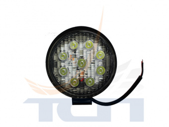Фара п/т 09LED 12-30V 27W-R 25mm круглая (дальний свет) ФА-0253 ДС FURA - 2
