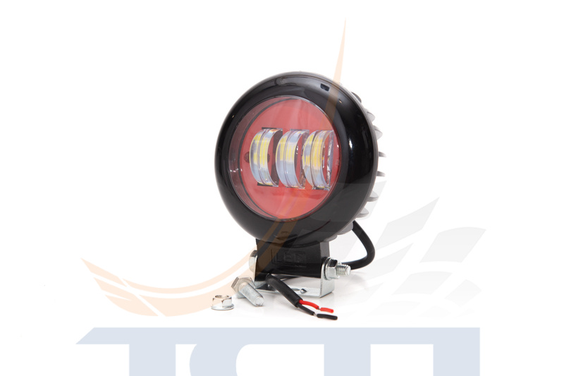 Фара п/т 3 диода R3-30W Red круглая (TAC-015LED) Ф-0706 FURA - 4