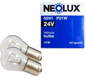 Лампа автомобильная 24V 21W BA15s P21W N241 NEOLUX ЕВРОСОЮЗ