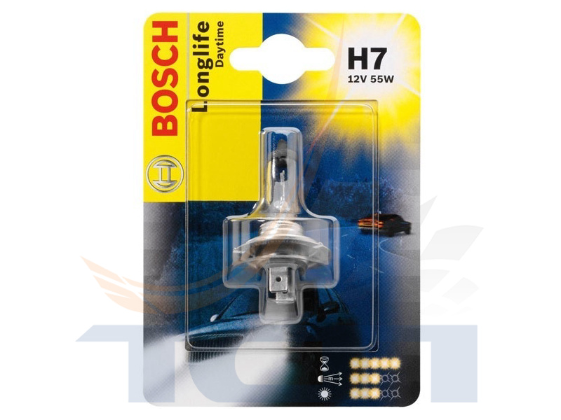 Лампа автомобильная 12V H7 55W Longlife day (блистер) 1987301057 BOSCH ГЕРМАНИЯ - 3