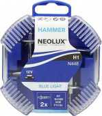 Лампа автомобильная 12V H-1 55W P14.5S Blue 2шт N448B NEOLUX ЕВРОСОЮЗ