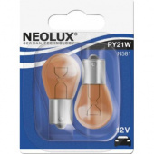 Лампа автомобильная 12V 21W BAU15s PY21W N581 NEOLUX ЕВРОСОЮЗ