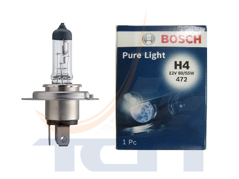 Лампа автомобильная Н4 12V 60/55W PURE LIGHT 1987302041 BOSCH ГЕРМАНИЯ - 3